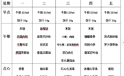后塍幼儿园第十三周幼儿食谱