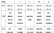 后塍幼儿园第十七周幼儿食谱