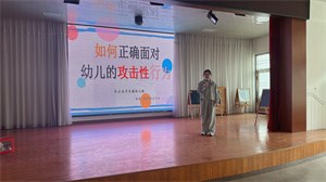 如何正确面对幼儿攻击性行为——后塍幼儿园教研活动方案