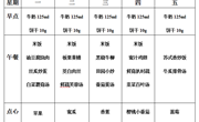 后塍幼儿园第十四周幼儿食谱